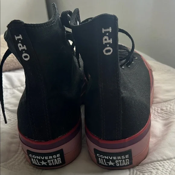 Converse All Star Black and Red High Tops